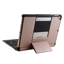 T-201D Detachable Bluetooth 3.0 Ultra-thin Keyboard + Lambskin Texture Leather Tablet Case for iPad Air / Air 2 / iPad Pro 9.7 inch, Support Multi-angle Adjustment / Backlight (Pink)