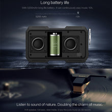 NILLKIN X-Man Portable Outdoor Sports Waterproof Bluetooth Speaker Stereo Wireless Sound Box Subwoofer Audio Receiver, For iPhone, Galaxy, Sony, Lenovo, HTC, Huawei, Google, LG, Xiaomi, other Smartphones(Black)
