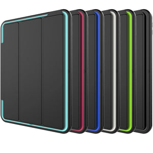 For iPad 9.7 (2018) & iPad 9.7 (2017) 3-fold Magnetic Protective Case with Smart Cover Auto-sleep & Awake Function(Black)