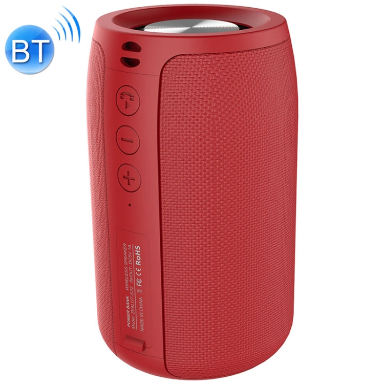 ZEALOT S32 5W HiFi Bass Wireless Bluetooth Speaker, Support Hands-free / USB / AUX (Red)