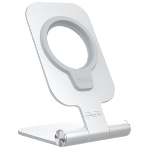 NILLKIN Vertical Folding Stand，Support Magsafe Charger(Silver)