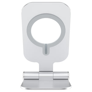 NILLKIN Vertical Folding Stand，Support Magsafe Charger(Silver)