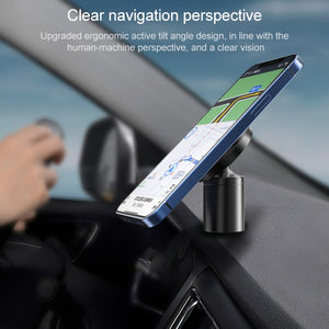 12PROBCD Aluminum Alloy MagSafe Magnetic Car Holder for iPhone 12 Series(Black)