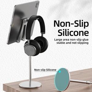 R-JUST PB03 Lifting / Angle Adjustable Multi-function Headset / Tablet / Mobile Phone Holder, Suitable for Devices Under 12.9 inch