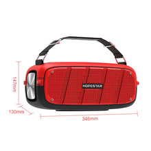 HOPESTAR A20 Pro TWS Portable Outdoor Waterproof Subwoofer Bluetooth Speaker with Microphone, Support Power Bank & Hands-free Call & U Disk & TF Card & 3.5mm AUX (Red)