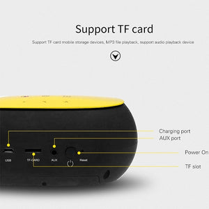 awei Y200 Wireless Bluetooth Speaker with Touch Buttons, Support Aux Line and TF Card(Yellow)