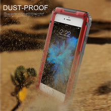Waterproof Dustproof Shockproof Zinc Alloy + Silicone Case For iPhone SE 2020 & 8 & 7 (Red)