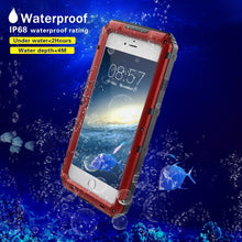 Waterproof Dustproof Shockproof Zinc Alloy + Silicone Case For iPhone SE 2020 & 8 & 7 (Red)