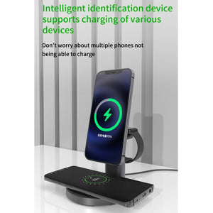 TOTUDESIGN S36 Speedy Series 3 In 1 Magnetic Wireless Charger (Black)