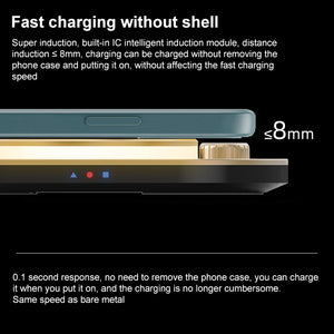 X3 15W 3 in 1 Wireless Charger, Table Lamp (Green)