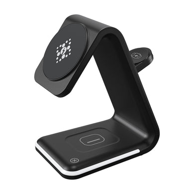 B17 3 in 1 Magnetic Wireless Vertical Charger (Black)