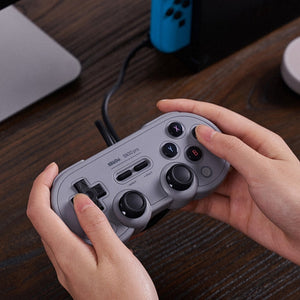 8Bitdo SN30 PRO USB Wired Gamepad Joystick for Swith / Steam / PC(Grey)