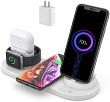 HQ-UD15-upgraded 6 in 1 Wireless Charger For iPhone, Apple Watch, AirPods and Other Android Phones(White)
