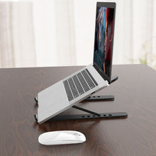 YMB1028 Portable Folding Desktop Holder Bracket for Laptop / Tablet(Black)