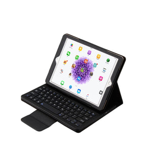 IP071 for iPad Pro 9.7 inch / iPad Air 2 / iPad Air /iPad 9.7 (2018) & iPad 9.7 (2017) Separable ABS Bluetooth Keyboard + Litchi Texture Horizontal Flip Leather Tablet Case with Holder(Black)