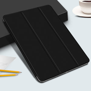 Horizontal Flip Ultra-thin Double-sided Clip Magnetic PU Leather Case for iPad Pro 12.9 inch (2018), with Three-folding Holder & Sleep / Wake-up Function(Black)