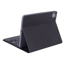 X-11BCS Skin Plain Texture Detachable Bluetooth Keyboard Tablet Case for iPad Pro 11 inch 2020 / 2018, with Touchpad & Pen Slot & Backlight (Black)