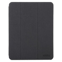 Mutural YASHI Series TPU + PU Cloth Pattern Texture Horizontal Flip Leather Case with Three-folding Holder & Pen Slot & Wake-up / Sleep Function For iPad Air 2022 / 2020 10.9(Black)