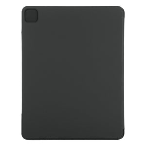 For iPad Pro 12.9 inch (2020) Horizontal Flip Ultra-thin Double-sided Clip Fixed Buckle Magnetic PU Leather Tablet Case With Three-folding Holder & Sleep / Wake-up Function(Black)