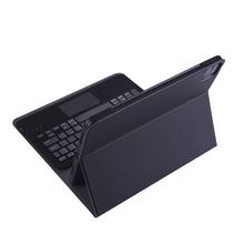 A11B-A Ultra-thin ABS Detachable Bluetooth Keyboard Tablet Case with Touchpad & Pen Slot & Holder for iPad Pro 11 inch 2021 (Black)