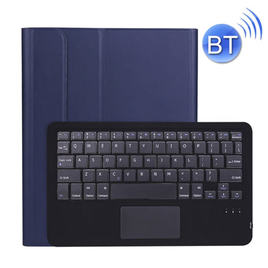 A11B-A Ultra-thin ABS Detachable Bluetooth Keyboard Tablet Case with Touchpad & Pen Slot & Holder for iPad Pro 11 inch 2021 (Dark Blue)