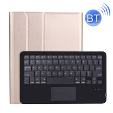 A11B-A Ultra-thin ABS Detachable Bluetooth Keyboard Tablet Case with Touchpad & Pen Slot & Holder for iPad Pro 11 inch 2021 (Gold)