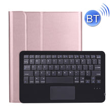 A11B-A Ultra-thin ABS Detachable Bluetooth Keyboard Tablet Case with Touchpad & Pen Slot & Holder for iPad Pro 11 inch 2021 (Rose Gold)