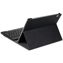 Detachable Bluetooth Keyboard + Brushed Texture Horizontal Flip Leather Tablet Case with Holder for iPad Pro 11 inch (2018)(Black)