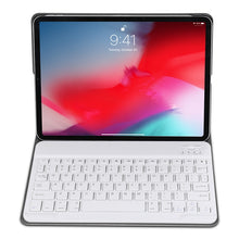 Detachable Bluetooth Keyboard + Brushed Texture Horizontal Flip Leather Tablet Case with Holder for iPad Pro 11 inch (2018)(Rose Gold)