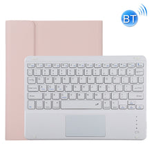 TG11BC Detachable Bluetooth White Keyboard Microfiber Leather Tablet Case for iPad Pro 11 inch (2020), with Touchpad & Pen Slot & Holder (Pink)