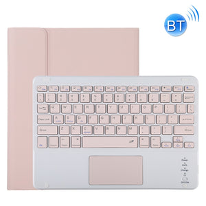 TG11BC Detachable Bluetooth Pink Keyboard Microfiber Leather Tablet Case for iPad Pro 11 inch (2020), with Touchpad & Pen Slot & Holder (Pink)