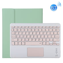 TG11BC Detachable Bluetooth Pink Keyboard Microfiber Leather Tablet Case for iPad Pro 11 inch (2020), with Touchpad & Pen Slot & Holder (Green)