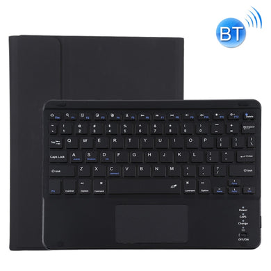 TG11BC Detachable Bluetooth Black Keyboard Microfiber Leather Tablet Case for iPad Pro 11 inch (2020), with Touchpad & Pen Slot & Holder (Black)