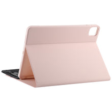 TG11BC Detachable Bluetooth Black Keyboard Microfiber Leather Tablet Case for iPad Pro 11 inch (2020), with Touchpad & Pen Slot & Holder (Pink)