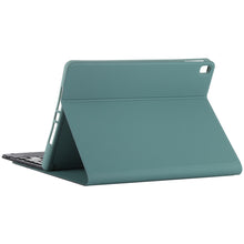 TG-102BCS Detachable Bluetooth Black Keyboard + Microfiber Leather Tablet Case for iPad 10.2 inch / iPad Air (2019), with Touch Pad & Backlight & Pen Slot & Holder (Dark Green)