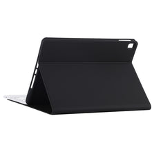 TG-102BC Detachable Bluetooth White Keyboard + Microfiber Leather Tablet Case for iPad 10.2 inch / iPad Air (2019), with Touch Pad & Pen Slot & Holder(Black)