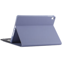 TG109BC Detachable Bluetooth Black Keyboard + Microfiber Leather Tablet Case for iPad Air 2020, with Touch Pad & Pen Slot & Holder (Purple)