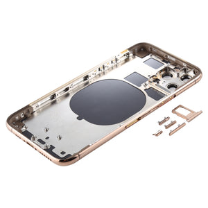 Back Housing Cover with SIM Card Tray & Side keys & Camera Lens for iPhone 11 Pro(Gold)