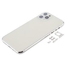 Back Housing Cover with SIM Card Tray & Side keys & Camera Lens for iPhone 11 Pro(Silver)