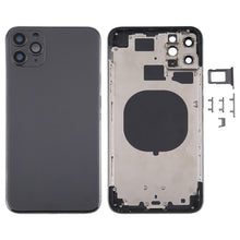 Back Housing Cover with SIM Card Tray & Side keys & Camera Lens for iPhone 11 Pro Max(Grey)