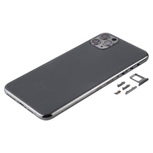 Back Housing Cover with SIM Card Tray & Side keys & Camera Lens for iPhone 11 Pro Max(Grey)