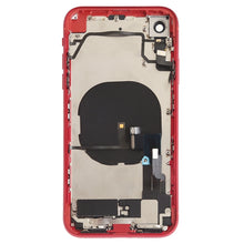 Battery Back Cover Assembly (with Side Keys & Speaker Ringer Buzzer & Motor & Camera Lens & Card Tray & Power Button + Volume Button + Charging Port + Signal Flex Cable & Wireless Charging Module) for iPhone XR(Red)