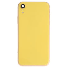 Battery Back Cover Assembly (with Side Keys & Speaker Ringer Buzzer & Motor & Camera Lens & Card Tray & Power Button + Volume Button + Charging Port + Signal Flex Cable & Wireless Charging Module) for iPhone XR(Yellow)