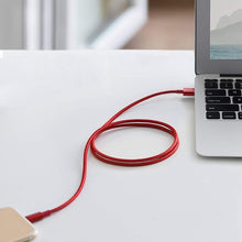 ANKER USB to 8 Pin Apple MFI Certificated Nylon Weaving Charging Data Cable, Length: 1m(Red)