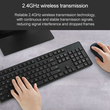 Original Xiaomi 2.4GHz Wireless Keyboard + Mouse Set for Notebook Desktop Laptop(Black)