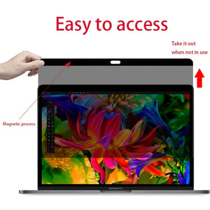 Magnetic Privacy Anti-glare PET Screen Film for MacBook Pro 15.4 inch with Touch Bar (A1707)