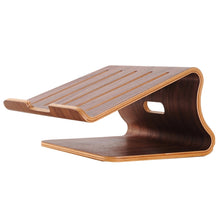 SamDi Artistic Wood Grain Desktop Heat Radiation Holder Stand Cradle for Apple Macbook, ASUS, Lenovo(Coffee)