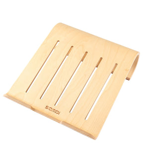 SamDi Artistic Wood Grain Walnut Desktop Heat Radiation Holder Stand Cradle, For iPad, Tablet, Notebook(Brown)