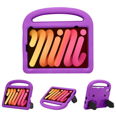 For iPad mini 6 Sparrow Style EVA Material Children Shockproof Case(Purple)