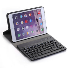 A03 for iPad mini 3 / 2 / 1 Universal Ultra-thin ABS Horizontal Flip Tablet Case + Bluetooth Keyboard(Black)